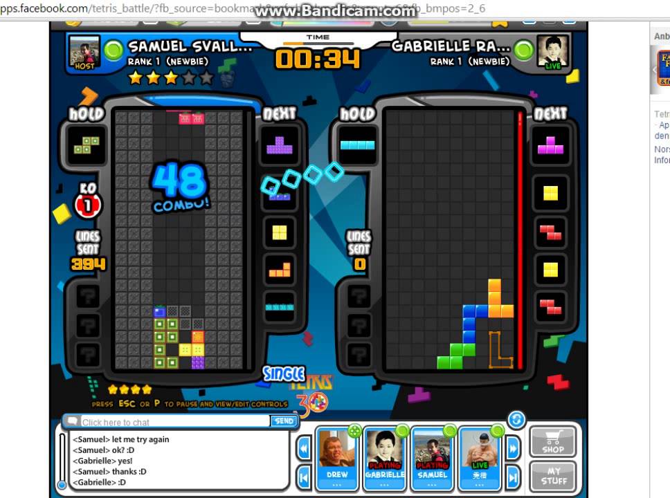 tetris battle controls